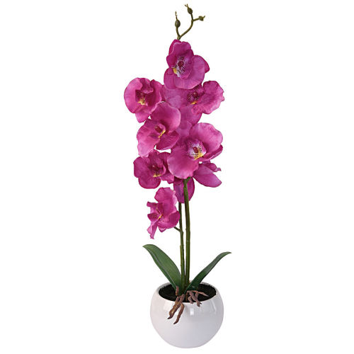 Kunstblume Orchidee im Topf ca.39cm Lila