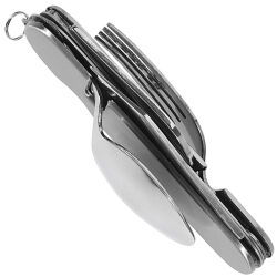 Camping-Besteck-Taschenmesser mit Gürteltasche 8 Funktionen