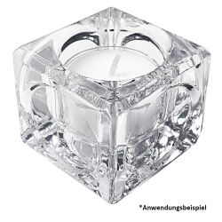 Teelichthalter / Kerzenhalter Glas ca.5x5x5cm