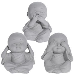 Buddha Deko Figuren 3er Set ca.8cm