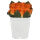 Rosen Kunstblumen im Kunststoff-Topf ca.12cm Orange