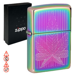 Zippo Benzinfeuerzeug " Cannabis Design Multicolor "