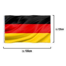 XL Deutschland Fahne mit Ösen ca.180x120cm