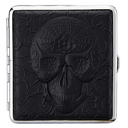 Zigarettenetui " Rubber Skull " Champ 20er Schwarz
