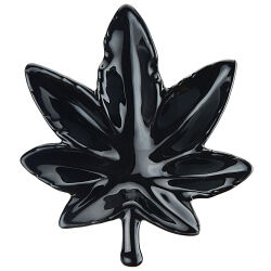 Aschenbecher " Leaf " Keramik Champ High - Schwarz