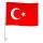 Autofensterfahne 2er Türkei-Flagge ca.45x30cm