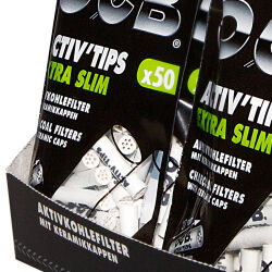 OCB Aktiv Slim Tips 50er Beutel Extra 6mm Premium