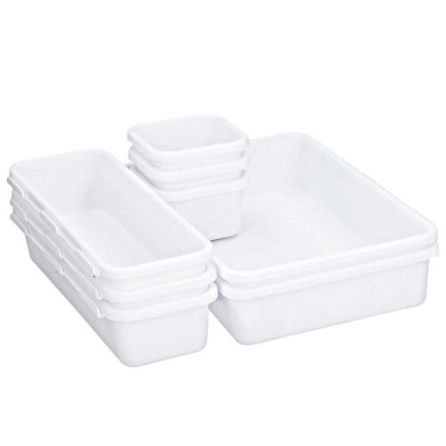 Schubladen-Organizer 8er Set Weiss