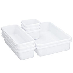 Schubladen-Organizer 8er Set Weiss