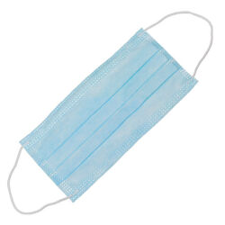 Mund-Nasen-Maske 3-lagig blau