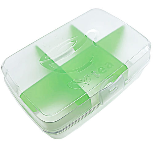 Tee Aufbewahrungs-Box Kunststoff 6 Fächer