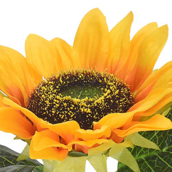 Künstliche Sonnenblume im Topf ca.17cm