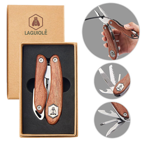 Laguiole Multitool " Rosewood " mit 8 Funktionen