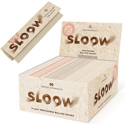 Sloow Natural Unbleached King Size Slim 50er Box/32 Blatt