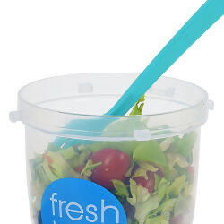 Salat-Lunchbox mit Kühlakku & Gabel