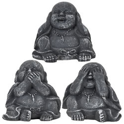 Buddha Deko Figuren 3er Set ca.8cm