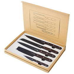 Laguiole 5er Küchenmesser Set " Black "