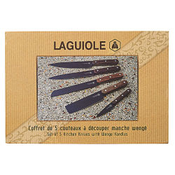Laguiole 5er Küchenmesser Set " Black "