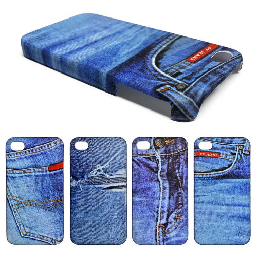 Handy-Hülle "Jeans"  für iPhone 4 / 4S Champ