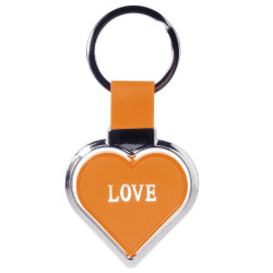Schlüsselanhänger Herz Love - Orange