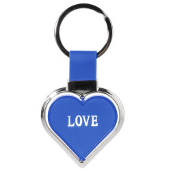 Schlüsselanhänger Herz Love - Blau