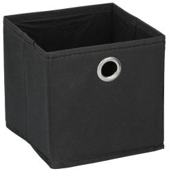 Aufbewahrungsbox ca.15x15x15cm - Schwarz