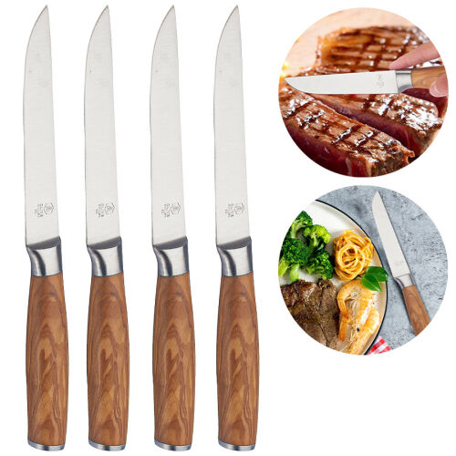 Laguiole Olive Handle Steakmesser 4er Set
