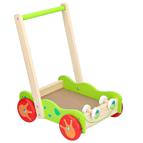Lauflernwagen Holz Spielzeug Bausteine Bauklötze Baby Gehhilfe Lauflernhilfe 