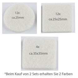 Filzgleiter 28er Set (Zufallsfarbe)
