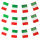 Girlande Italien-Flagge ca.3m mit 12 Fahnen