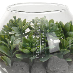 Kunstpflanze im Glas-Topf ca.10x11,5cm