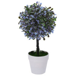 Künstlicher Buchsbaum im Topf ca.22,5cm - Blau-Violett
