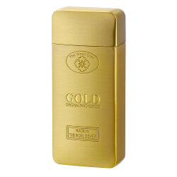 Taschen-Aschenbecher als Deko-Goldbarren Champ