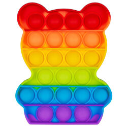 Fidget Popper Regenbogen - Teddy Bär