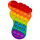 Fidget Popper Regenbogen - Fuß