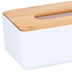 Kosmetiktuchbox mit Bambusdeckel Alpina