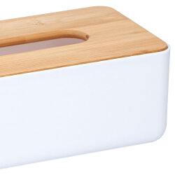 Kosmetiktuchbox mit Bambusdeckel Alpina