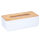 Kosmetiktuchbox mit Bambusdeckel Alpina