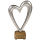 Herz Deko Figur auf Holzsockel ca.17cm