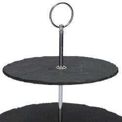 Etagere mit 2 Schieferplatten von Alpina
