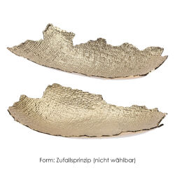 Deko-Schale gold-farbig ca.35x21cm