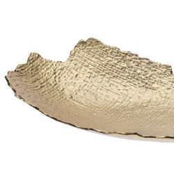 Deko-Schale gold-farbig ca.35x21cm