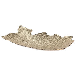 Deko-Schale gold-farbig ca.35x21cm