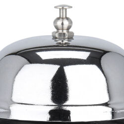 Tischklingel ca.6x8,5cm - Silber-farbig