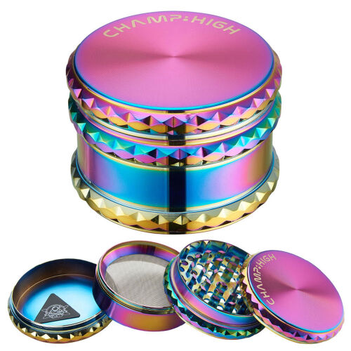 Grinder Metall " Rainbow " 65mm mit Geschenkbox Champ High