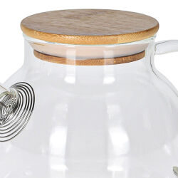 Teekanne mit Bambus-Deckel ca.950ml