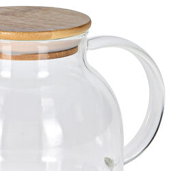 Teekanne mit Bambus-Deckel ca.950ml