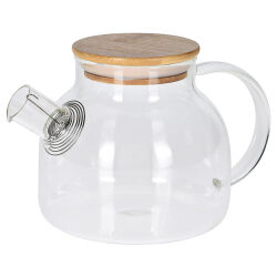 Teekanne mit Bambus-Deckel ca.950ml