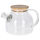Teekanne mit Bambus-Deckel ca.950ml
