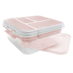 Organizer Aufbewahrungsbox mit Deckel - Rosa